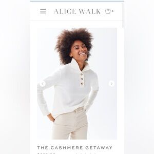 Alice Walk Cashmere Getaway Sweater